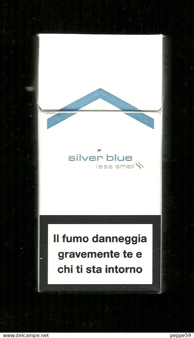 Tabacco Pacchetto Di Sigarette Italia - Malboro 3 Silver Blue Da 10 Pezzi - Vuoto - Etuis à Cigarettes Vides