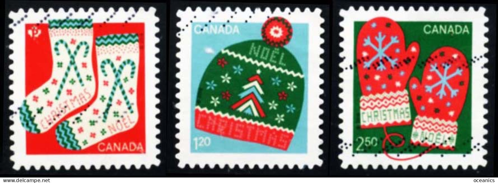 Canada (Scott No.3134-36 - Christmas 2018) (o) Set Of 3 - Gebruikt