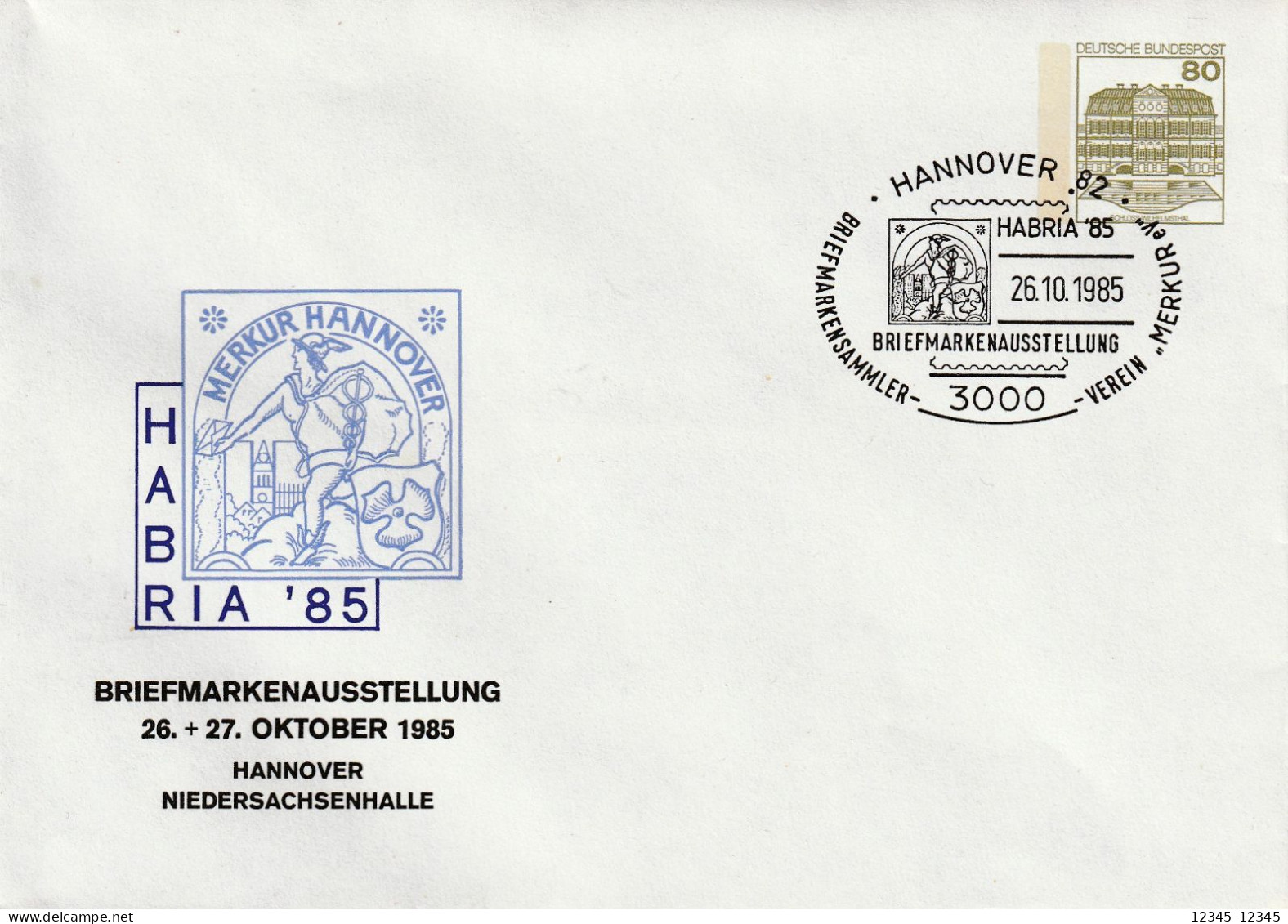 Duitsland 1985, Prepayed Letter, Stamp Exhibition Hannover, Habria '85 - Private Covers - Used