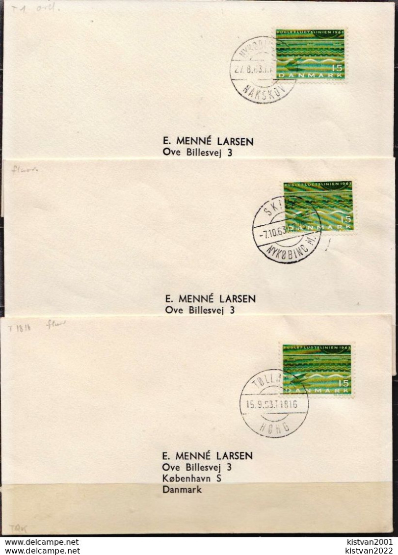 Postal History Cover: Denmark 6 Covers From 1963 With Different Cancels - Covers & Documents