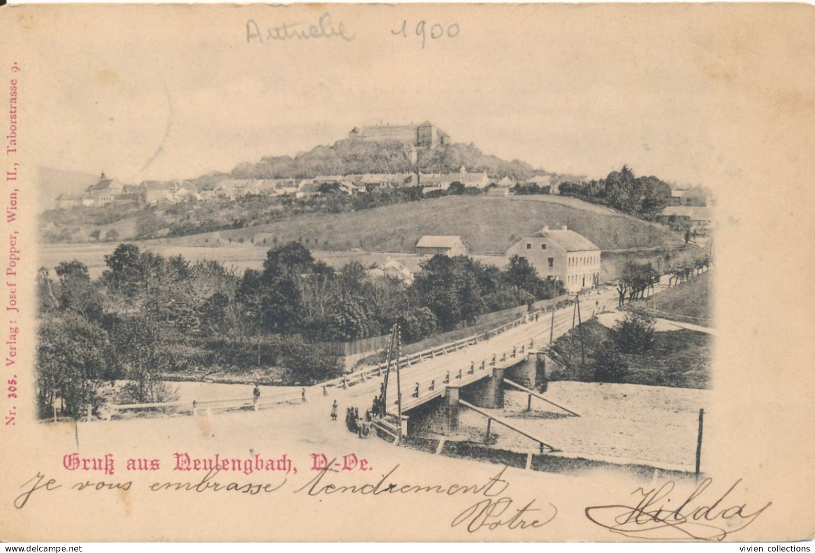Autriche Gruss Aus Neulengbach Circulée 1900 - Neulengbach