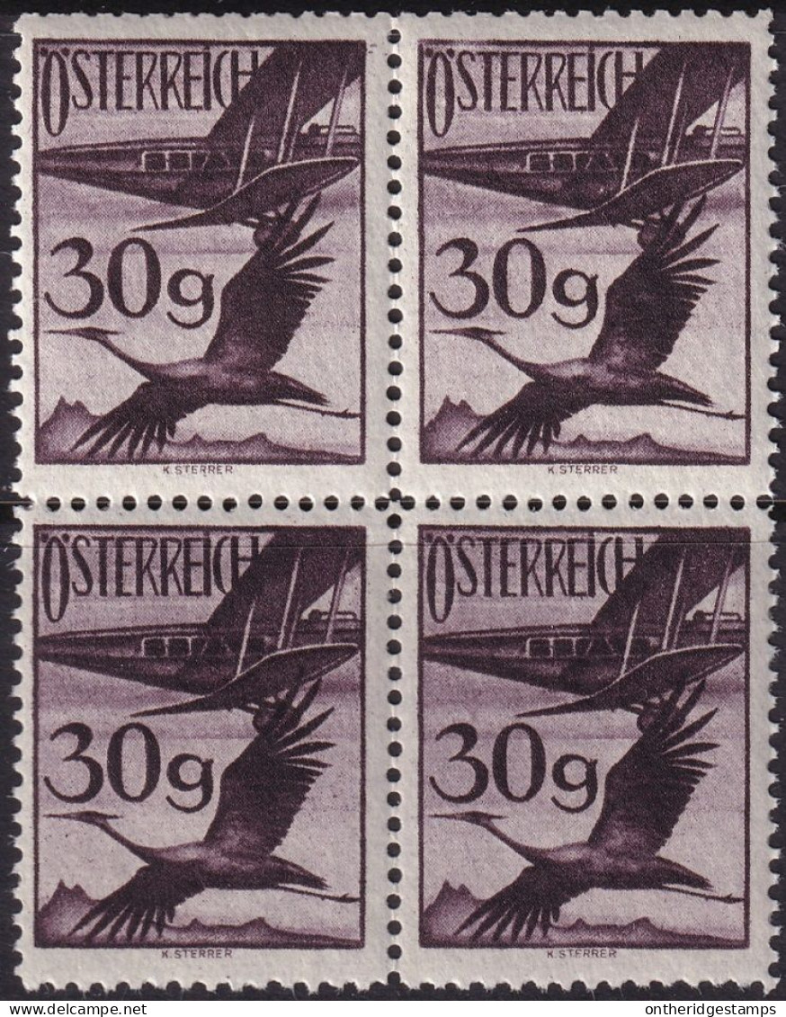 Austria 1925 Sc C25 Österreich Mi 481 Air Post Block MNH** - Unused Stamps