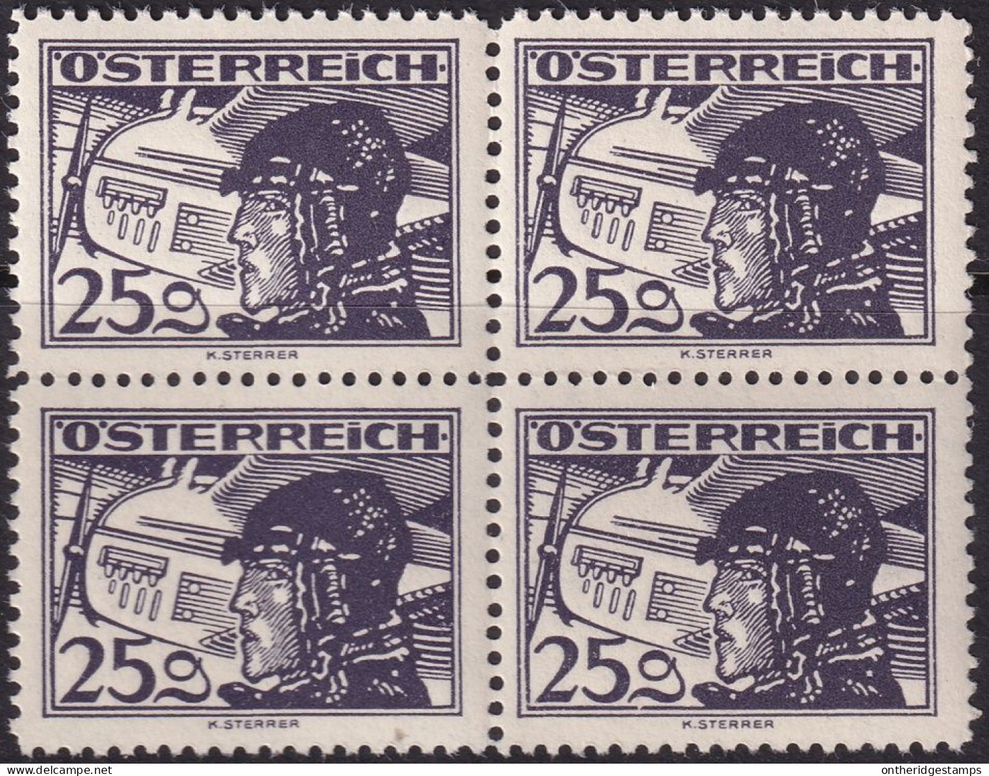 Austria 1930 Sc C19 Österreich Mi 475 Air Post Block MNH** - Unused Stamps
