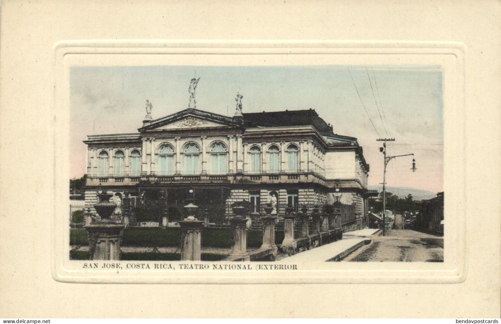 Costa Rica, C.A., SAN JOSÉ, Teatro National, Theatre (1916) Embossed Postcard - Costa Rica
