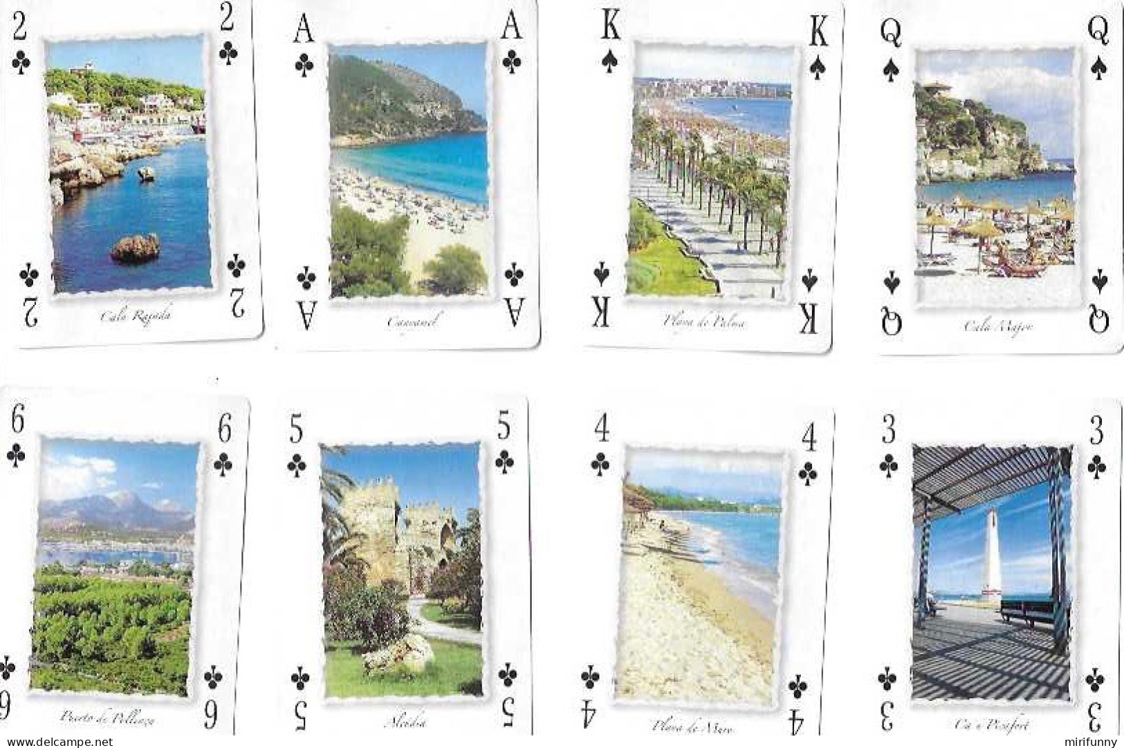 PLAYING CARDS/JEU DE CARTES/ MALLORCA /VUES TOUTES DIFFERENTES - 54 Carte