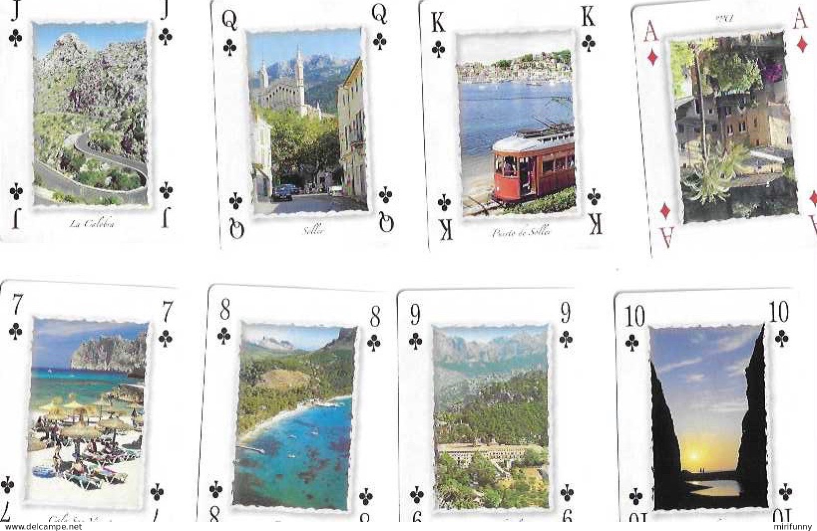 PLAYING CARDS/JEU DE CARTES/ MALLORCA /VUES TOUTES DIFFERENTES