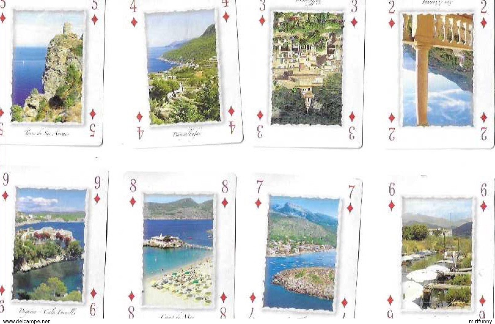 PLAYING CARDS/JEU DE CARTES/ MALLORCA /VUES TOUTES DIFFERENTES