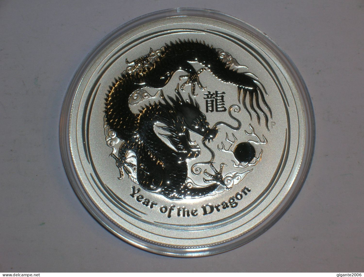 Australia 2dólares/2 Onzas 2012. Año Del Dragón. Plata .999. 62 Gr. Diámetro 55 Mm (15225) - Autres – Océanie