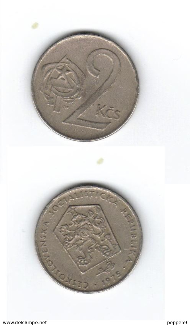 Moneta Repubblica Ceca - 2 KCS Del 1975 - Czech Republic