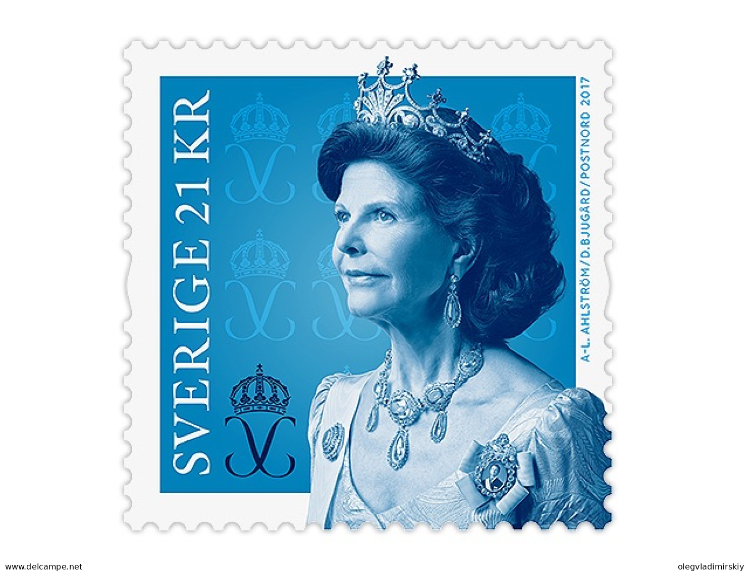 Sweden Schweden Suède 2017 Queen Royalties Stamp MNH - Unused Stamps