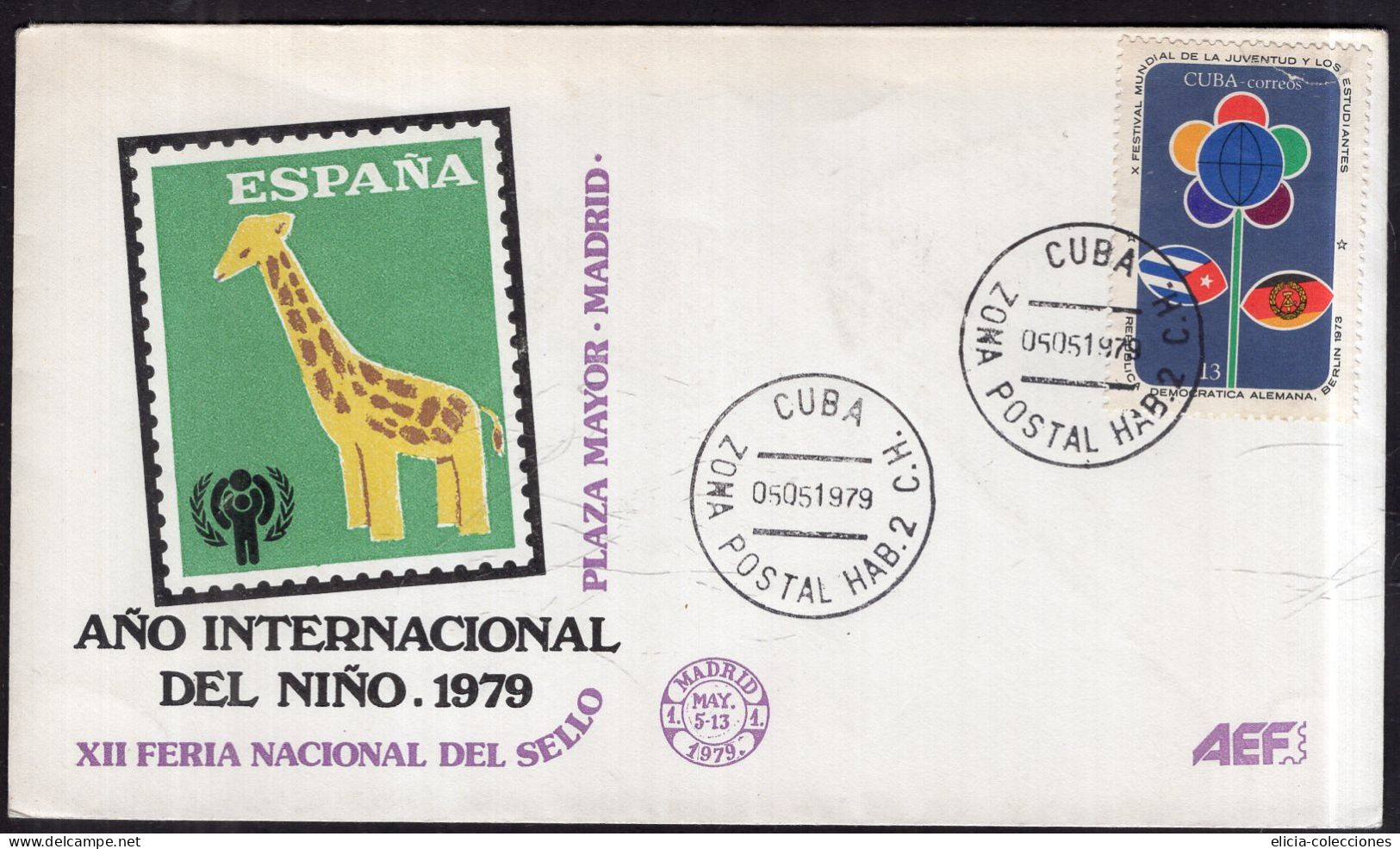 Cuba - 1979 - FDC Envelope - International Year Of The Child - Caja 1 - FDC