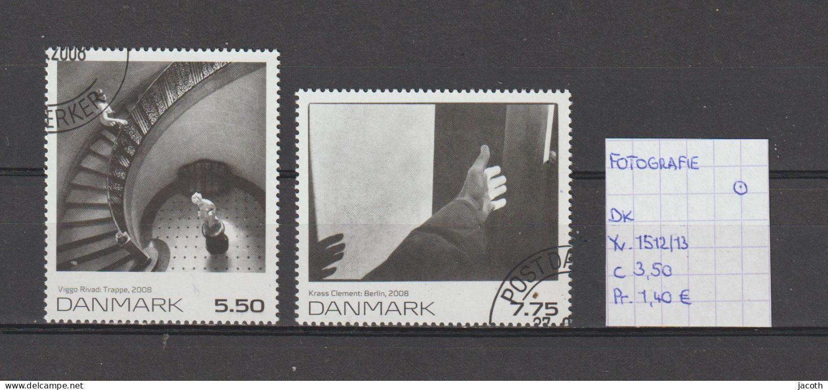 (TJ) Fotografie - Denemarken - YT 1512/13 (gest./obl./used) - Photographie