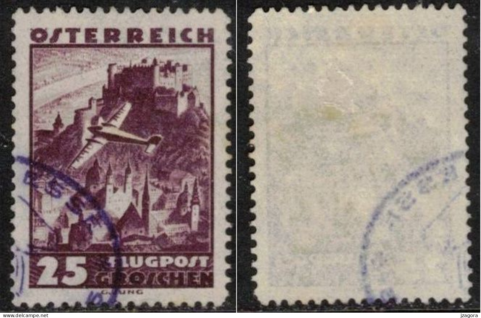 AUSTRIA ÖSTERREICH AUTRICHE 1935 Mi 602 Sc C36  FLUGPOST Air Mail Correo Aéreo Poste Aérienne - Used Stamps