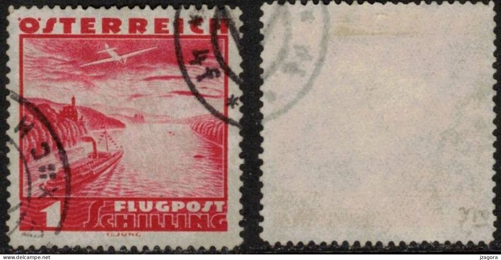 AUSTRIA ÖSTERREICH AUTRICHE 1935 Mi 608 Sc C42  FLUGPOST Air Mail Correo Aéreo Poste Aérienne - Used Stamps
