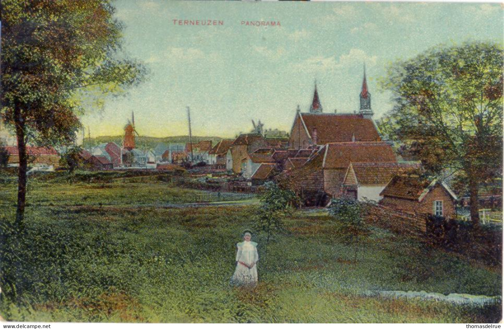 Zz654: TERNEUZEN: Panorama - Terneuzen