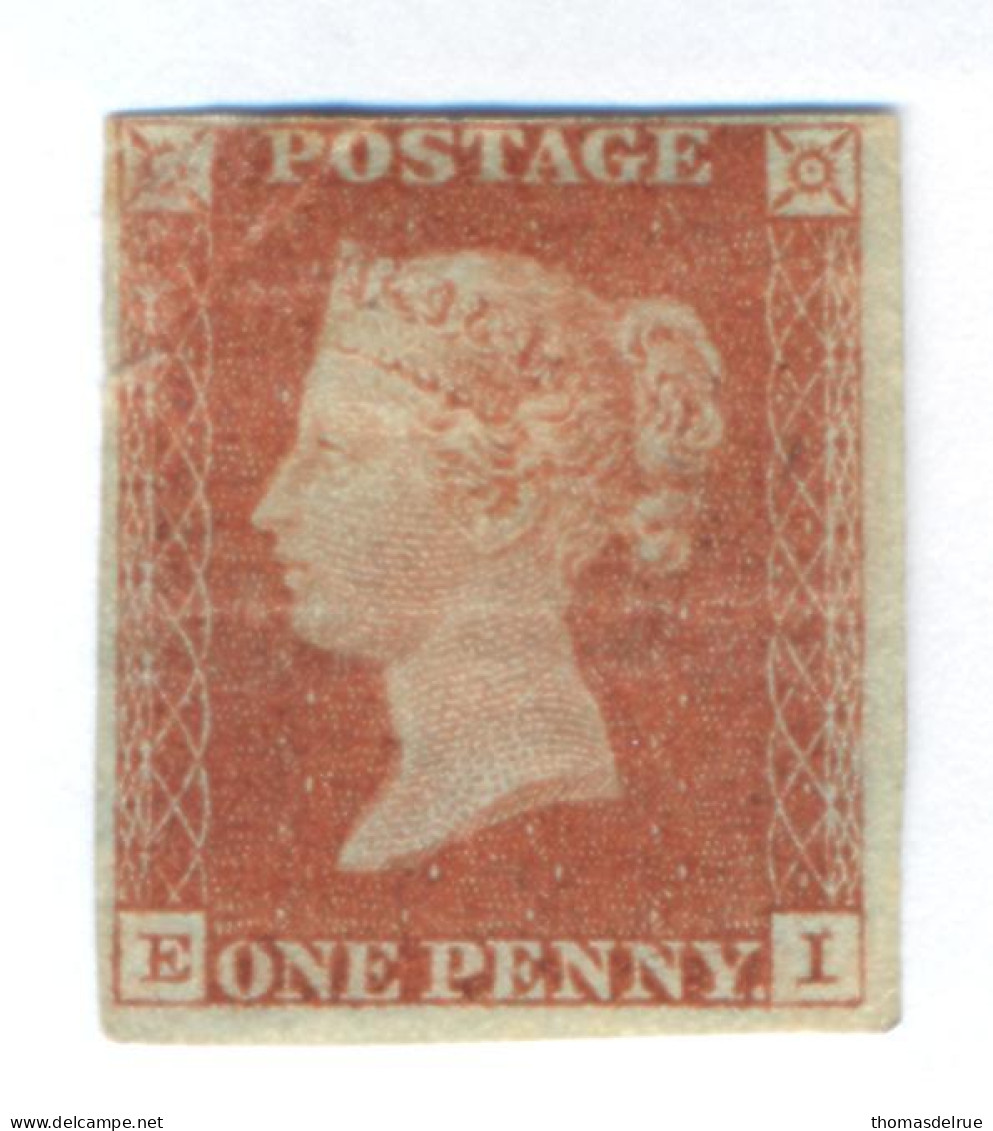 Ua668:  One Penny Red : Imperforated : E__I : Mint No Gum - Neufs