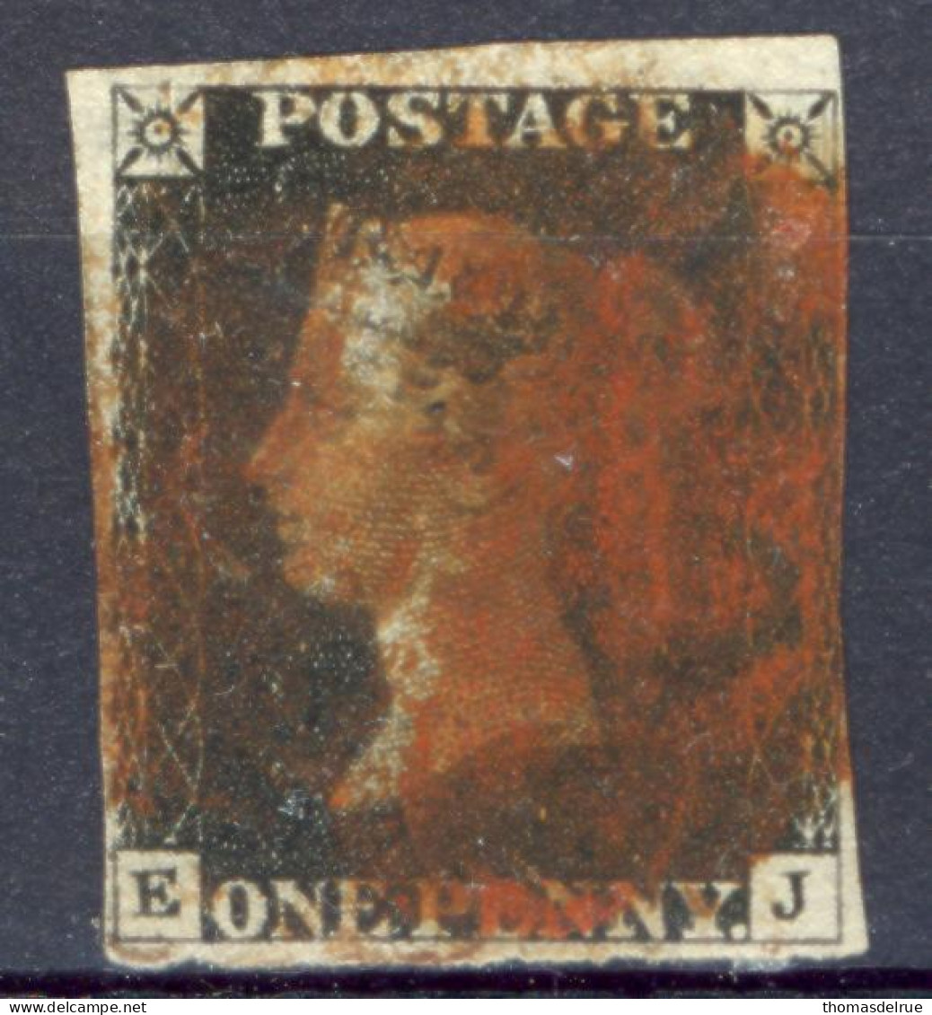 Xa320:Black PENNY : E__J : Plate 6 - Used Stamps