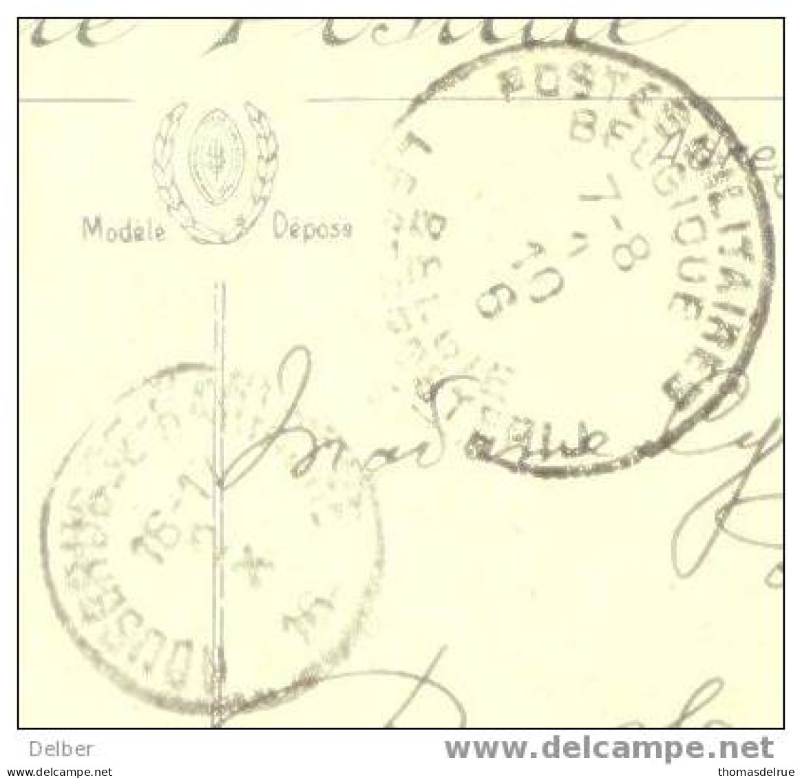 Zz991: PK 5c Semeuse: BIARITZ 27 09 16 Via PMB  1 10 6 ( Jaartal 1 Cijfer, Maand; 10) >>>ROESBRUGGE-HARINGHE 2 X 16 - Not Occupied Zone