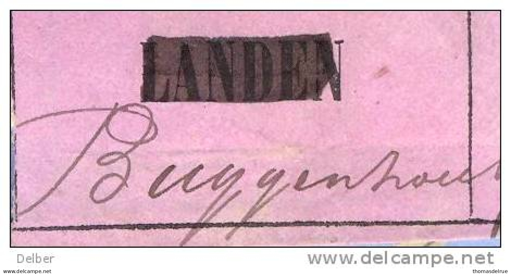 _V734:BRUXELLES(NORD)> Buggenhout:  SP11/ Fragment Met " étiquette " PETITS PAQUETS: N° 57: Type B: - Documents & Fragments