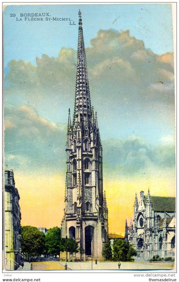 _G982: Carte Postale: 29 BORDEAUX: La Flêche Sr-Michael - AK: ROUSBRUGGE-HARINGHE 26 IX. 16 - Not Occupied Zone