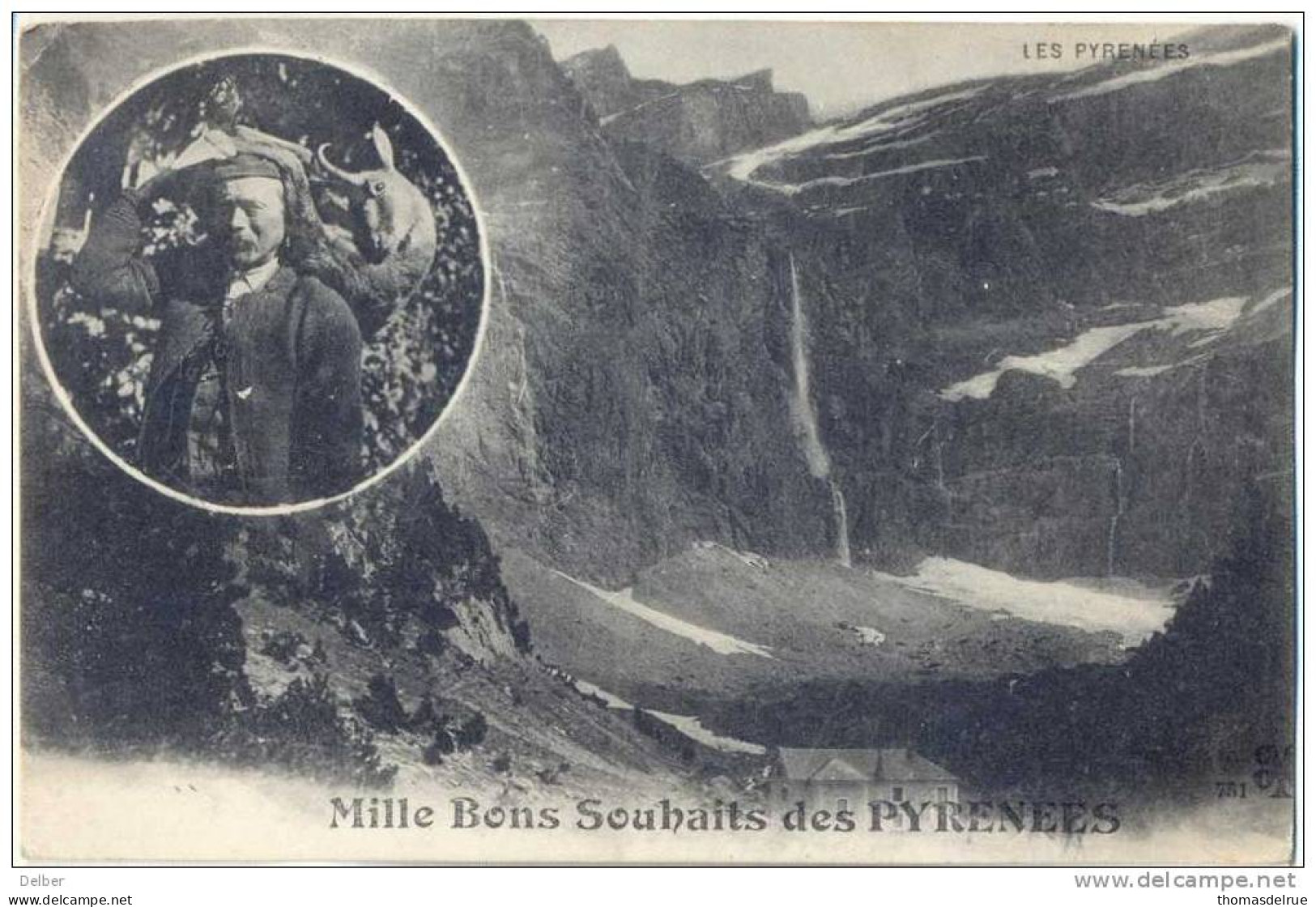 _G959: Mille Bond Souhaits Des PYRENEES. 5c Sem.> Rousbrugge:AK: ROUSBRUGGE-HARINGHE 9 X 16 - Unbesetzte Zone