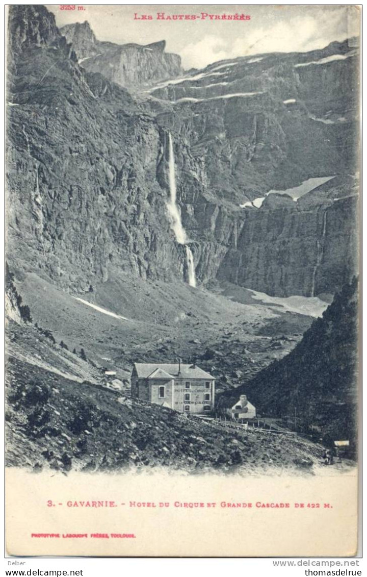 _G961:3 GAVARNIE - HOTEL DU CIRQUE.. Via PMB-BLP 1 X 16 > Rousbrugge ...( Geen A.S.) - Niet-bezet Gebied