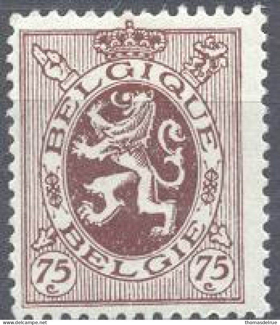 Ek265:N° 288A: [*]: Met Spoor Van Plakker - 1929-1937 Heraldieke Leeuw