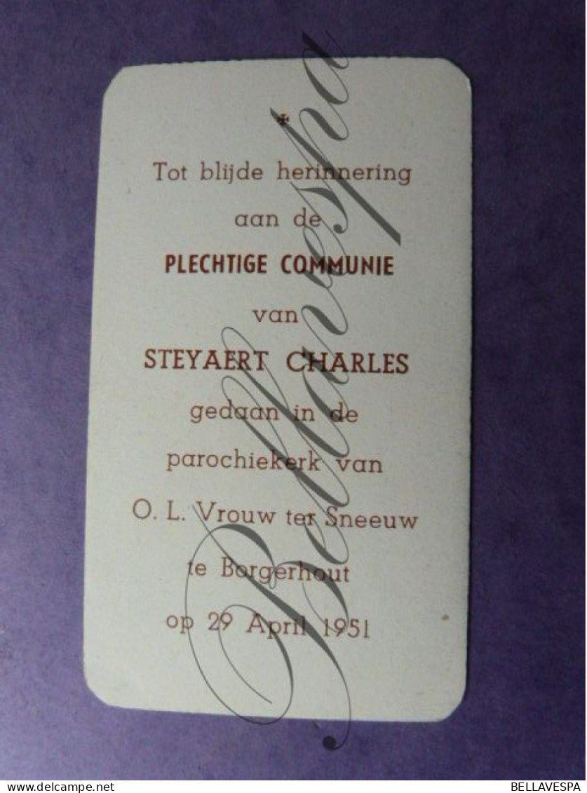 STEYAERT Charles Borgerhout 1951& De Keersmaecker 1937 - Comunión Y Confirmación