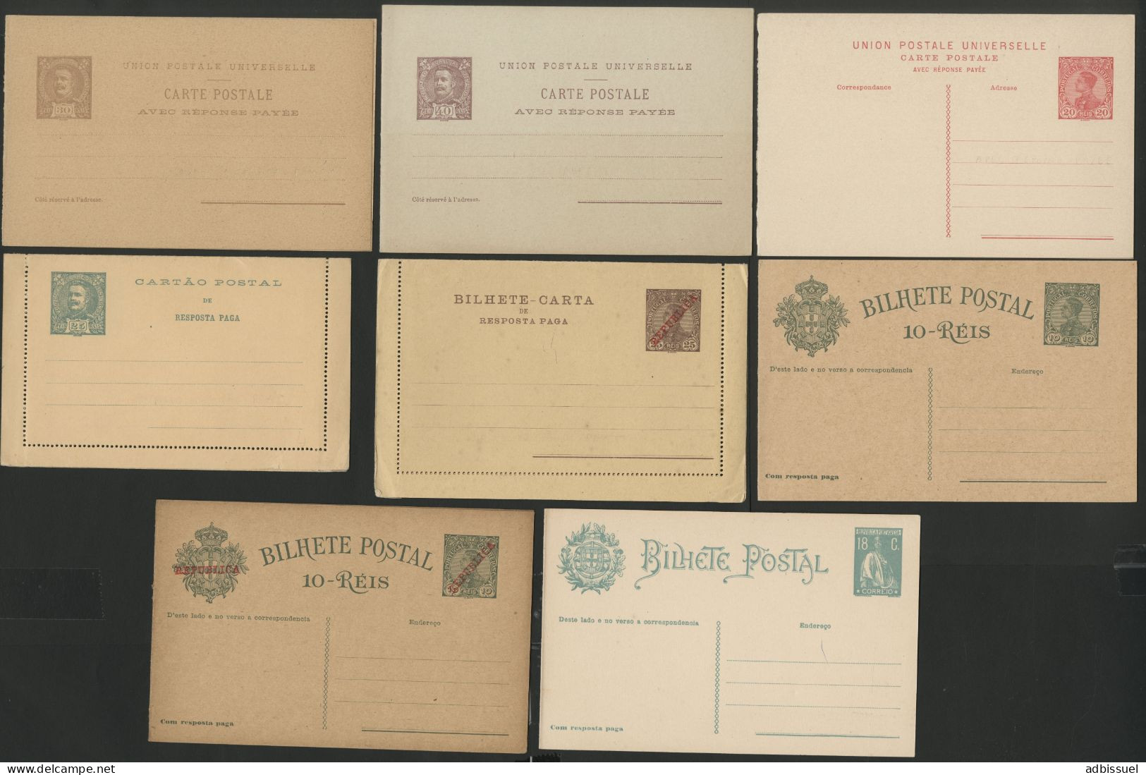 15 BLHETE POSTAL + 2 CARTA COM RESPONTA PAGA 15 Cartes + 2 Cartes-lettres Avec REPONSE PAYEE Voir Description - Postal Stationery