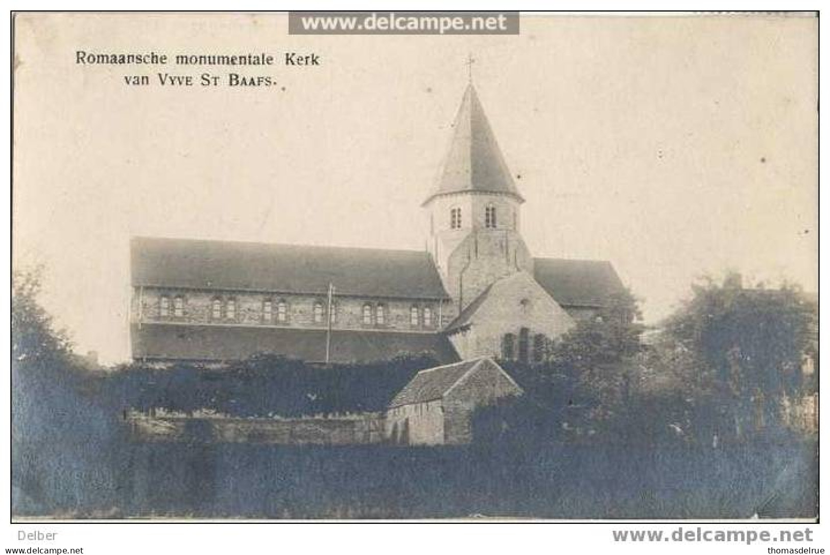 Nd55: Fotokaart: Romaansche Momumentale Kerk Van VYVE ST.BAAFS - Wielsbeke