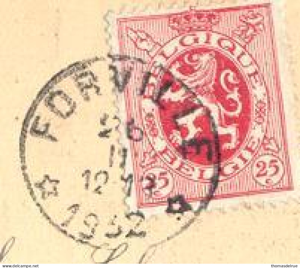 Wb203: 25ct: Sterstempel:* FORVILLE* - 1929-1937 Leone Araldico