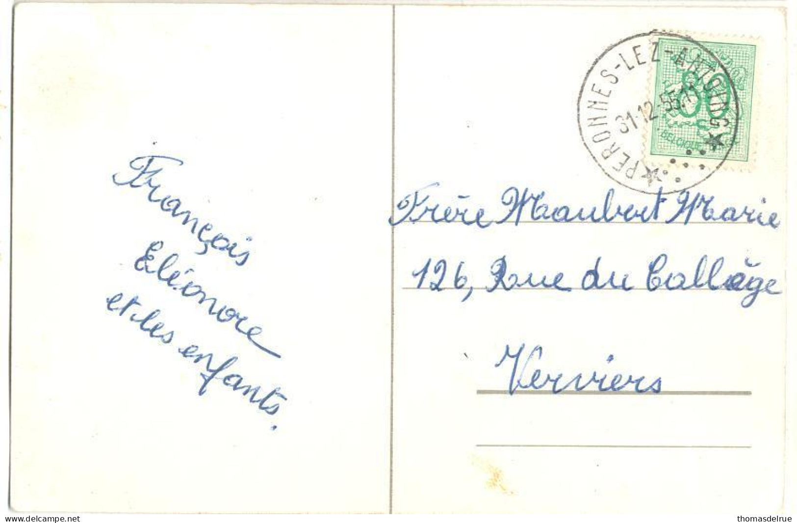 Wb170: 80ct-: Sterstempel: * PERONNES-LEZ-ANTOING *:Coëff. A   ( Zie De 2 Scans) - 1951-1975 Heraldischer Löwe (Lion Héraldique)