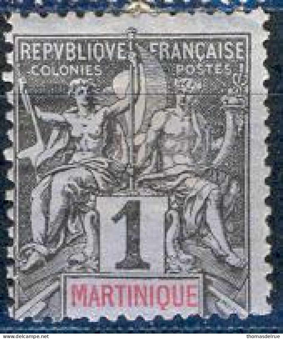 Fv601:MARTINIQUE: Y.&T.N°:31 :[*] ( Avec Restes Charnières) - Autres & Non Classés