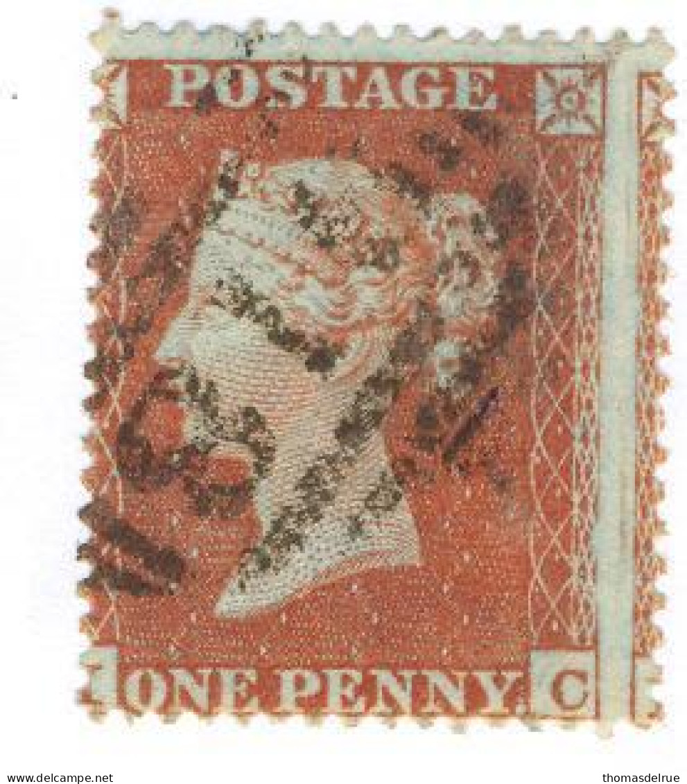 Qq22: Small Crown - Perforated:16 - 1 Penny : I__C - Oblitérés