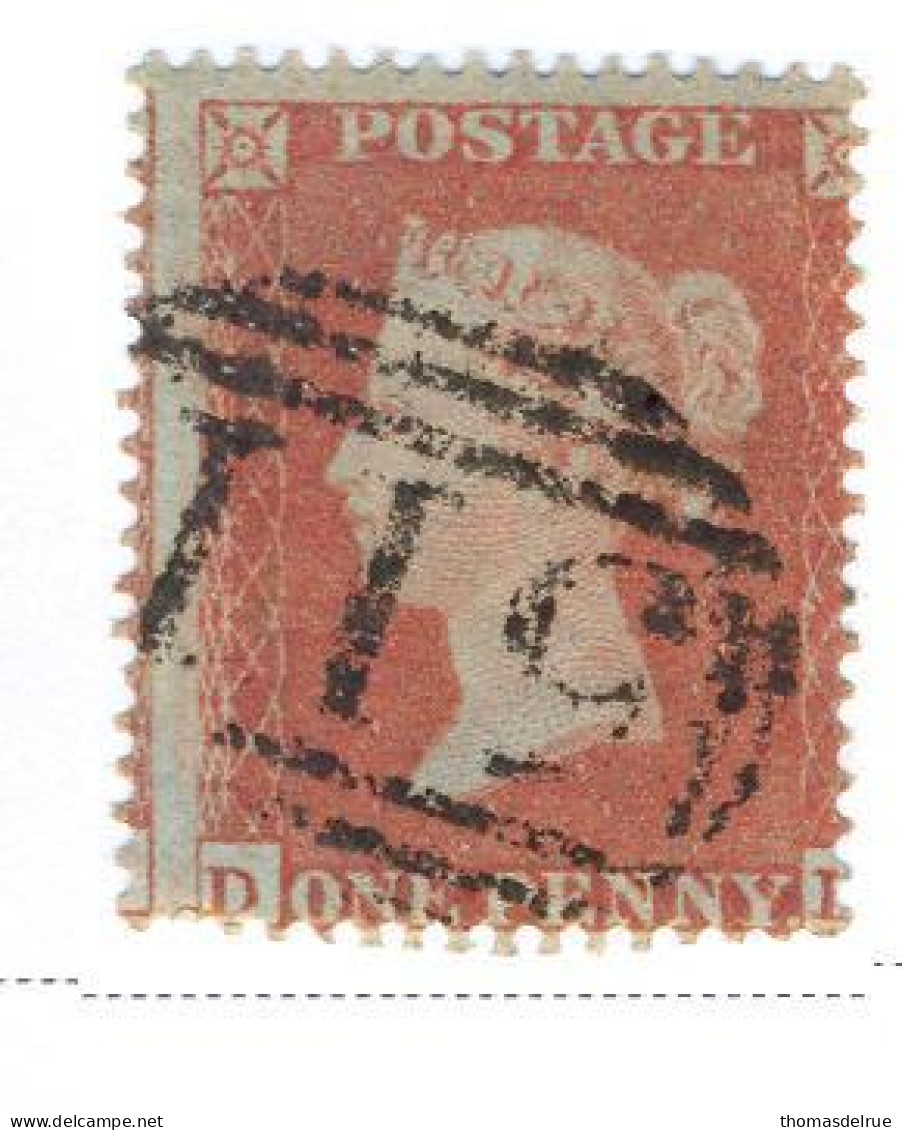 Qq11: Small Crown - Perforated:16 - 1 Penny : D__L - Used Stamps