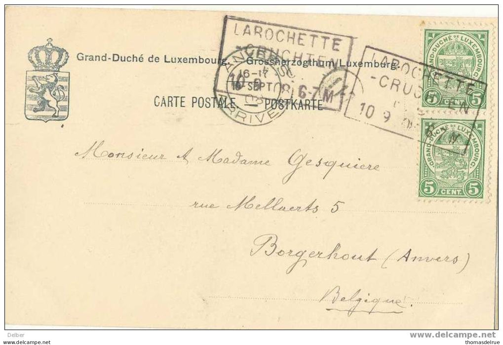 Cd109: Grand-Duché De Luxembourg - La Holay - + LAROCHETTE -CRUCHTEN - Fels