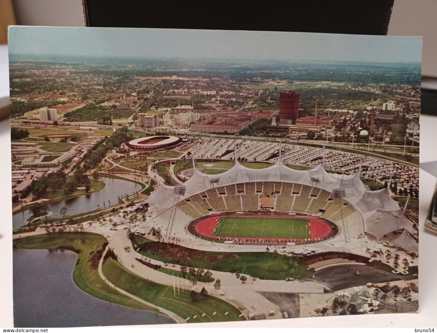 Cartolina Stadio Monaco Di Baviera ,olympiastadt Munchener 1972 - Stadi