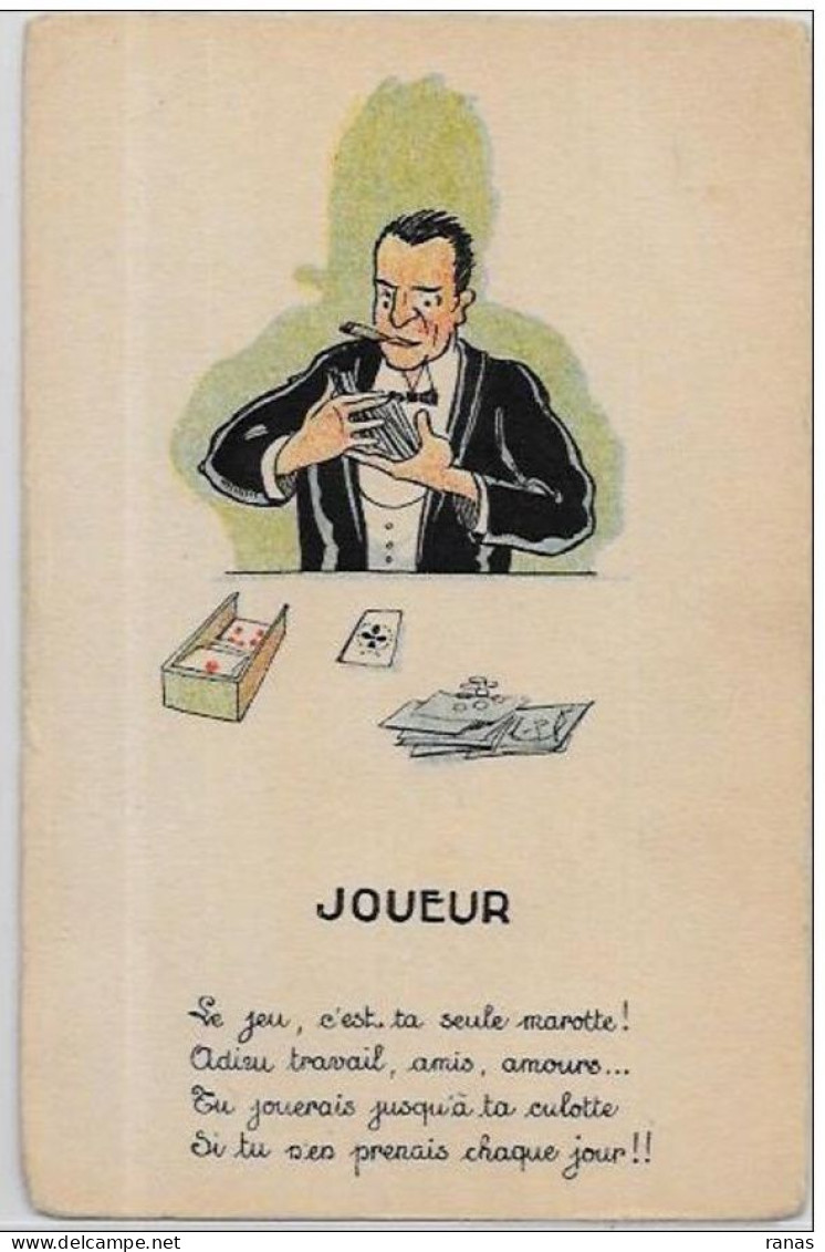 CPA Jeu De Cartes Carte à Jouer Non Circulé Playing Cards Billets De Banque Banknote - Playing Cards