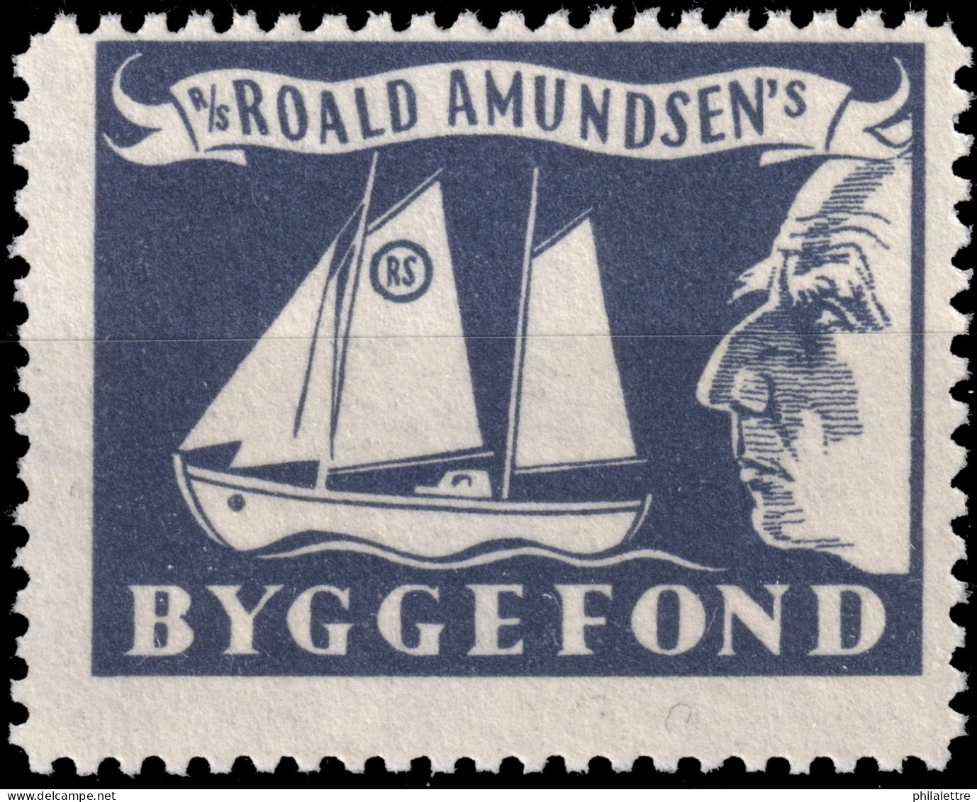 NORWAY - Poster Stamp For The R/S Roald Amundsen's Building Fund - "R/S Roald Amundsen's Byggefond" - Mint - Altri & Non Classificati