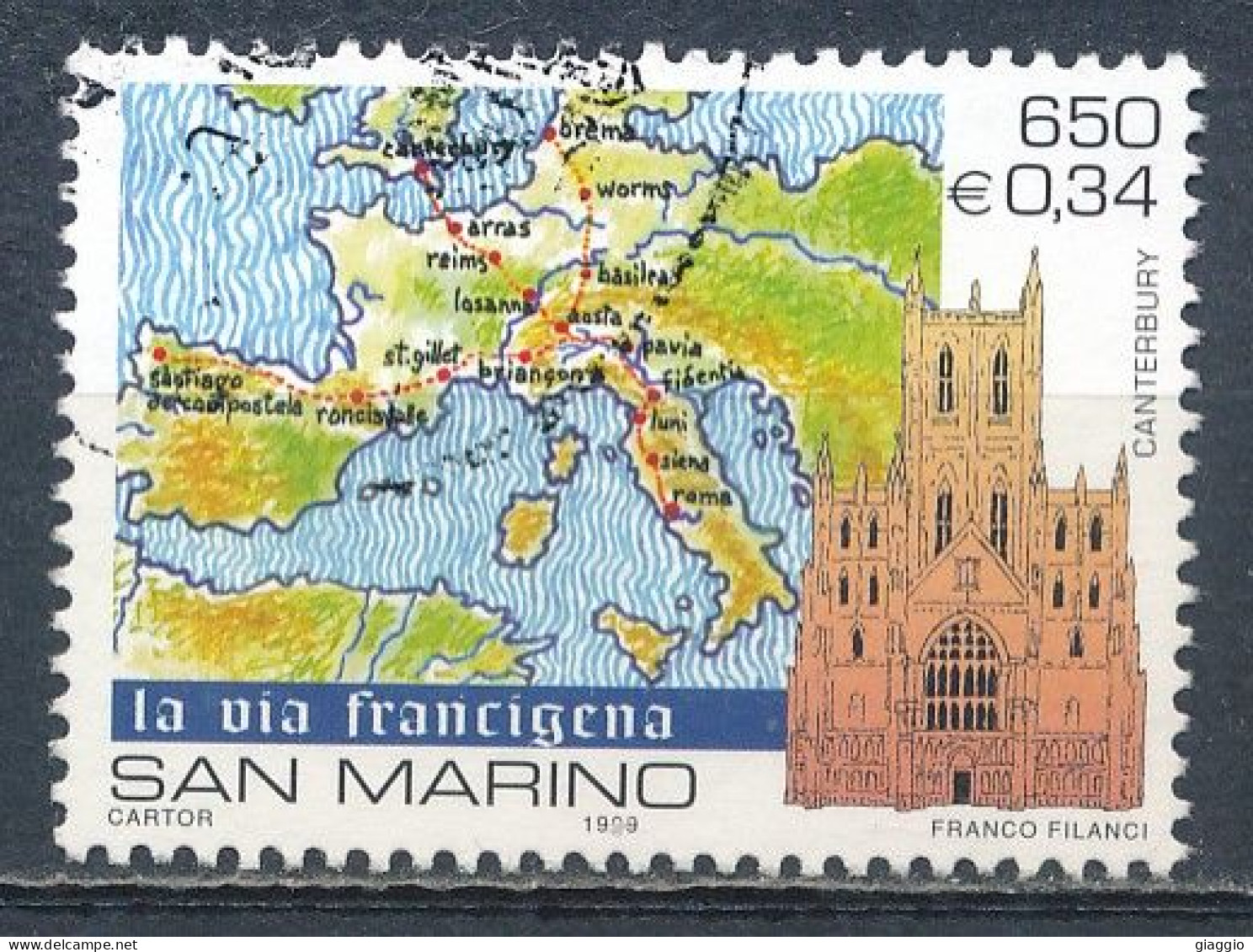 °°° SAN MARINO - Y&T N°1638 - 1999 °°° - Used Stamps