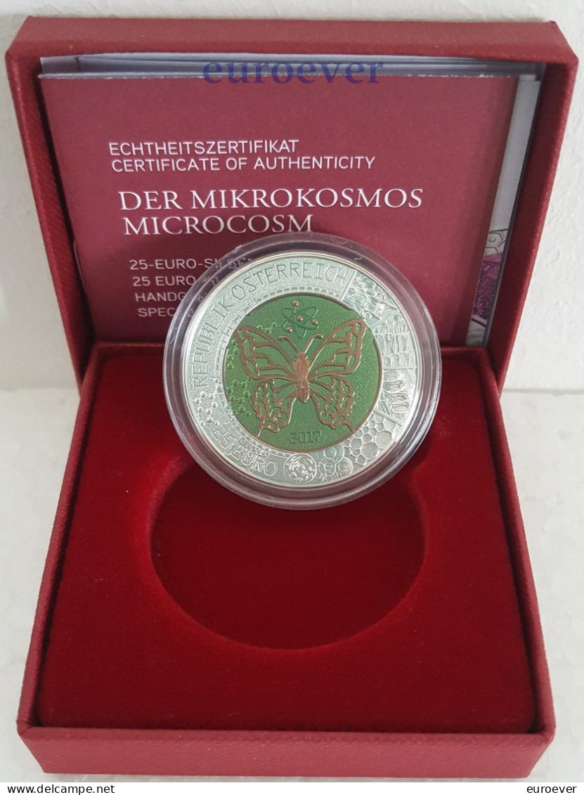 25 Euro Gedenkmünze 2017 Österreich / Austria - Mikrokosmos - Silber / Niob - Austria