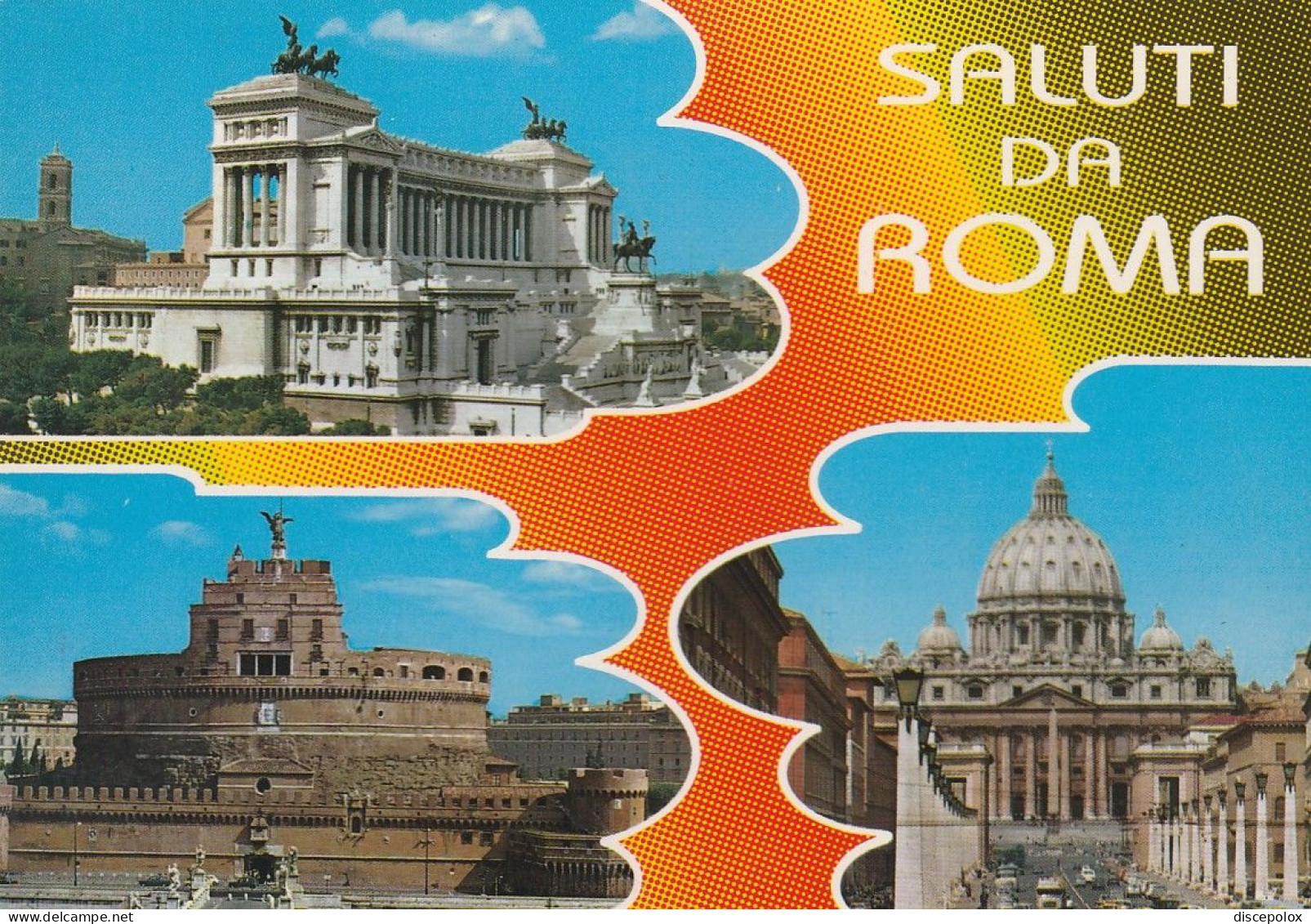 N3745 Saluti Da Roma - Panorama Vedute Multipla / Non Viaggiata - Multi-vues, Vues Panoramiques