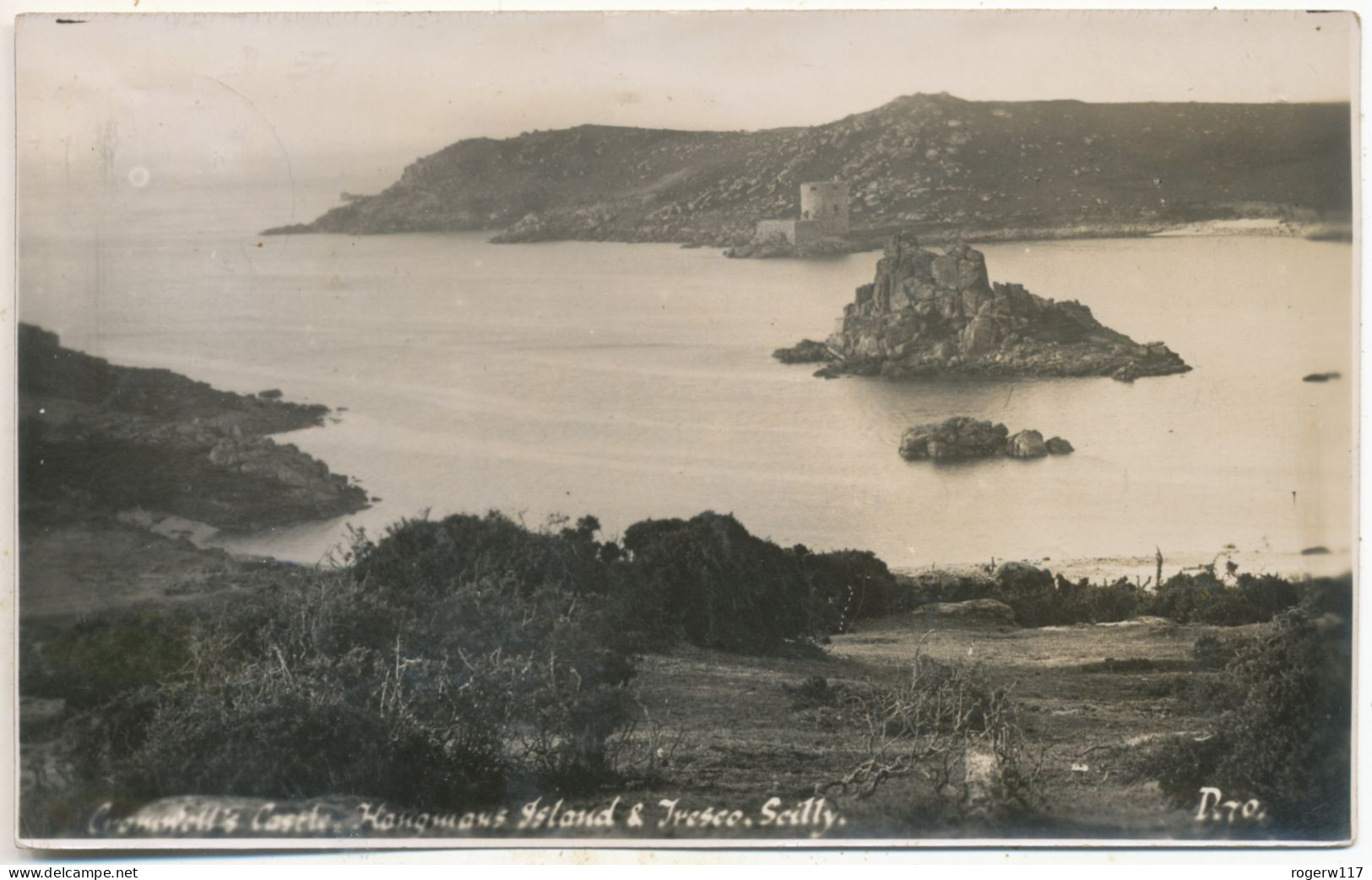 Cromwell’s Castle, Hangman’s Island & Tresco, Scilly, 1949 Postcard - Scilly Isles