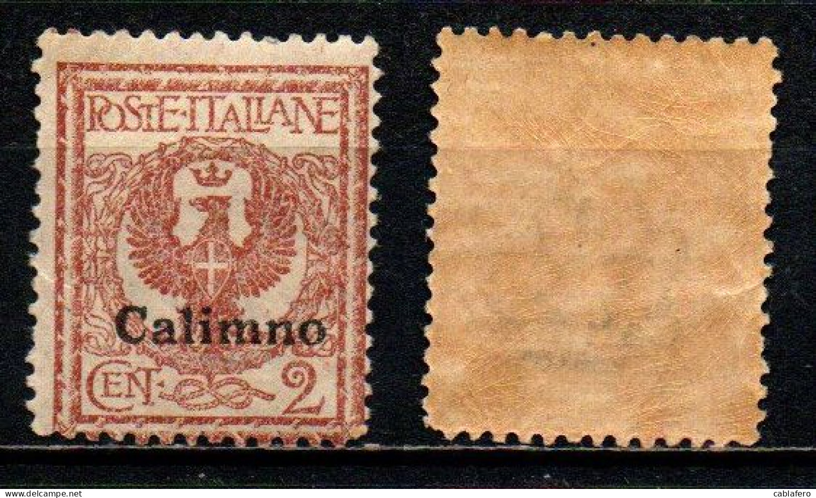 COLONIE ITALIANE - ISOLA DI CALINO - 1912 - STEMMA SABAUDO - 2 C. - MNH - Aegean (Calino)