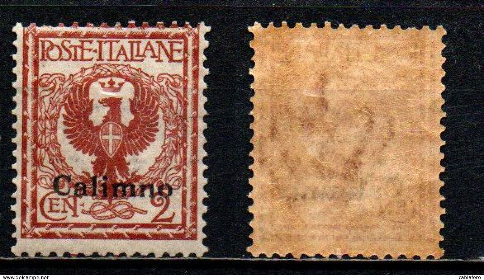 COLONIE ITALIANE - ISOLA DI CALINO - 1912 - STEMMA SABAUDO - 2 C. - MNH - Aegean (Calino)