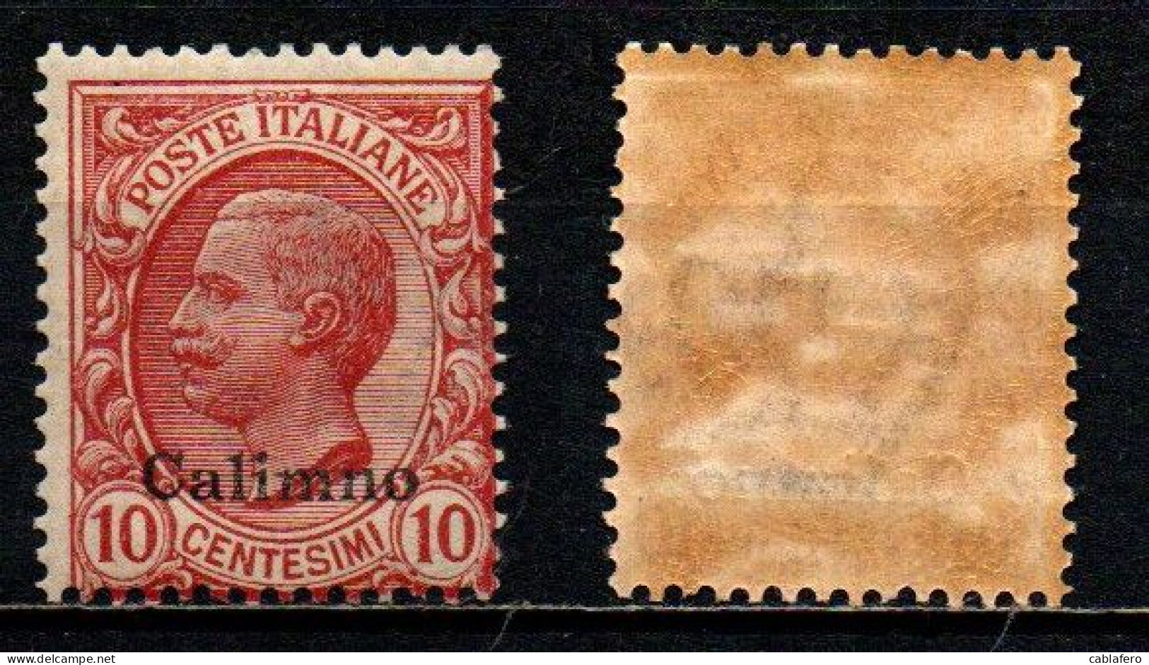 COLONIE ITALIANE - ISOLA DI CALINO - 1912 - LEONI - 10 C. - MNH - Egée (Calino)