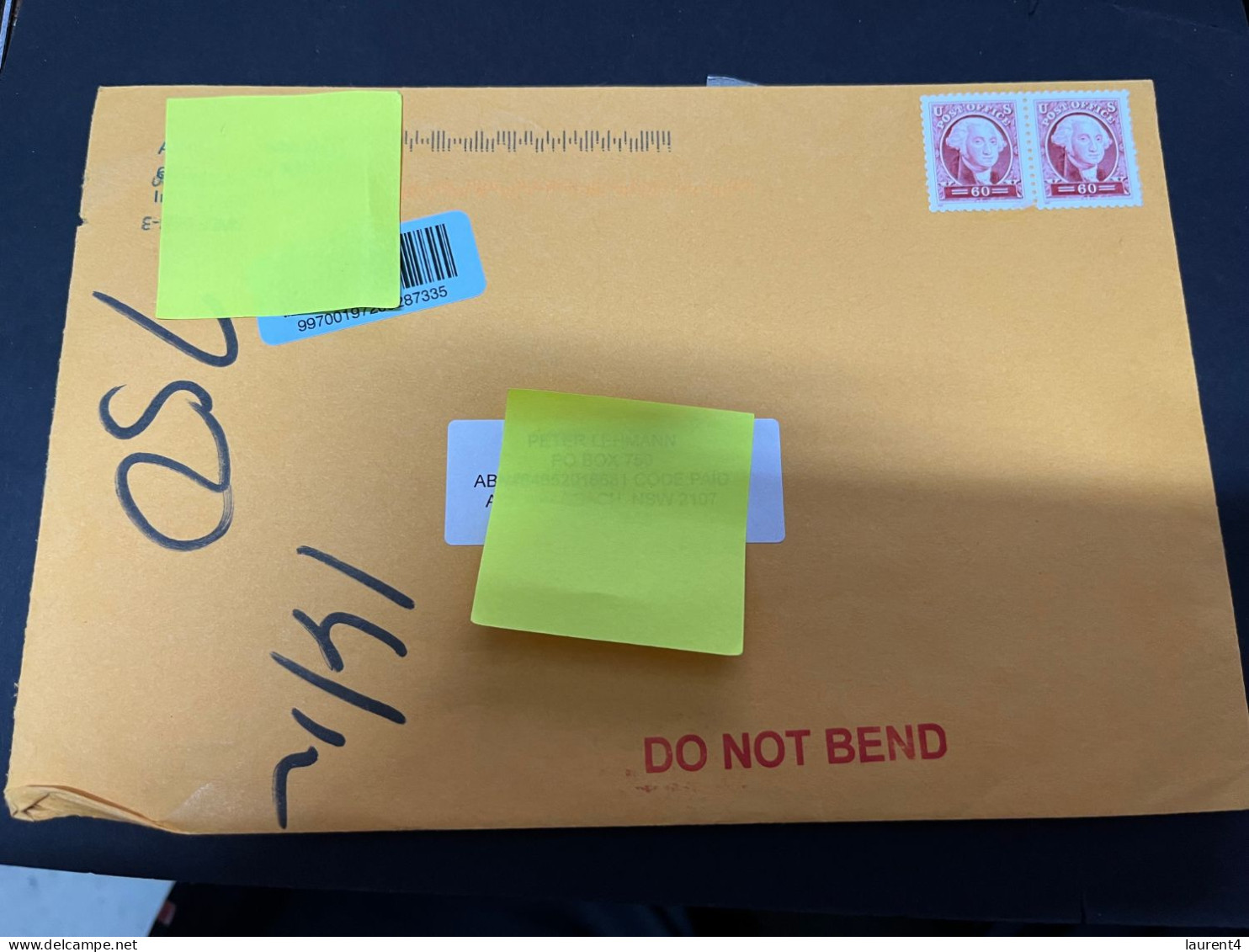 22-11-2023 (3 V 9) Large Letter (23 X 16 Cm) USA X 2 (posted To Australia) No Postmarks ! - Storia Postale