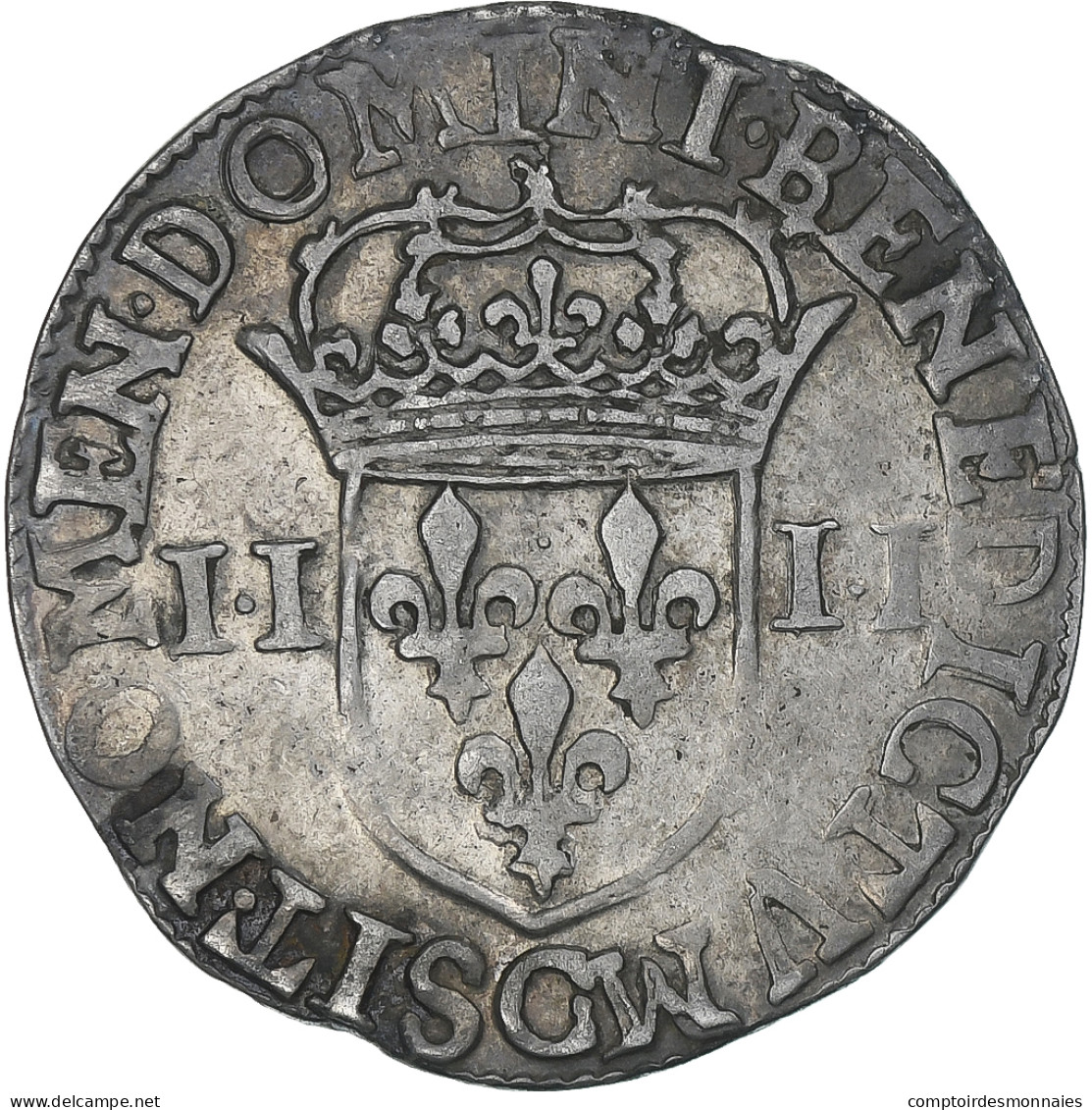 France, Henri IV, 1/4 Ecu, 1604, Saint-Lô, TTB, Argent, Gadoury:596A - 1589-1610 Henri IV Le Vert-Galant