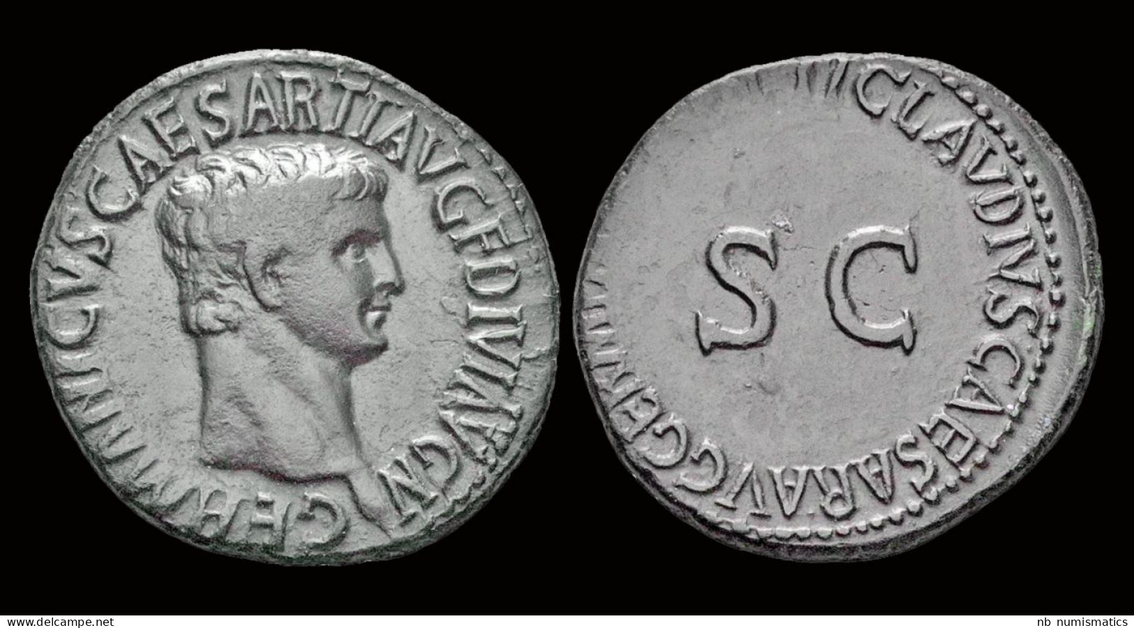 Germanicus, Struck Under Claudius AE As Legend Around Large S C - Die Julio-Claudische Dynastie (-27 / 69)