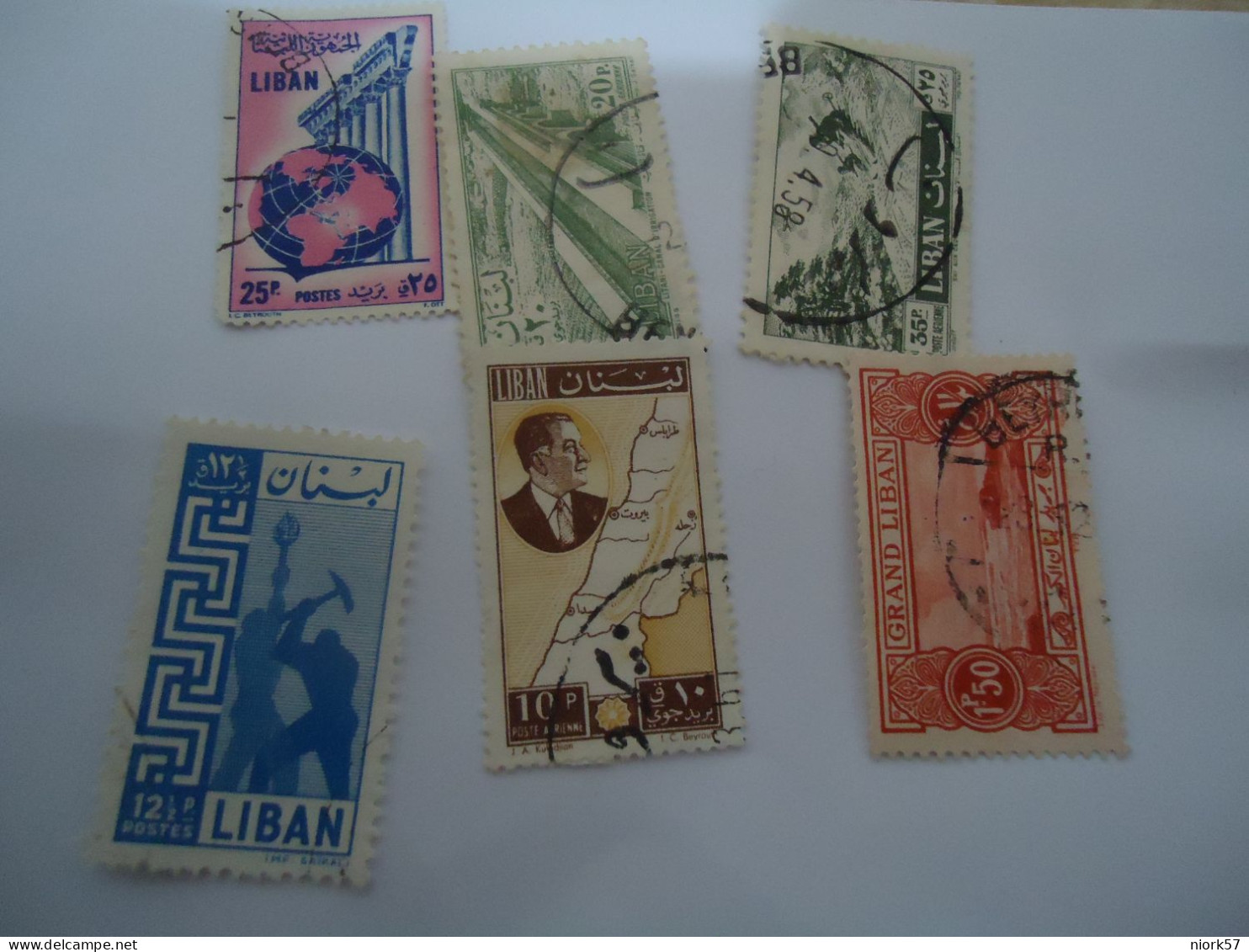 LIBAN  LEBANON USED   STAMPS LOT 6 - Lebanon